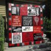 Behind Very Good Goalie Lacrosse Red Quilt Blanket Vh09  Quilt